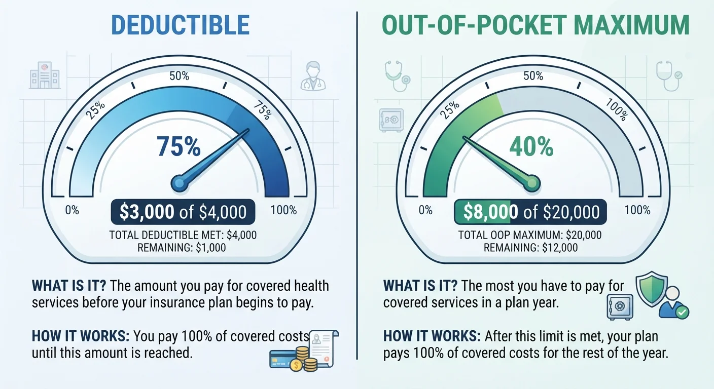 Deductible vs. Out-of-Pocket Maximum: Two Limits That Work Very Differently