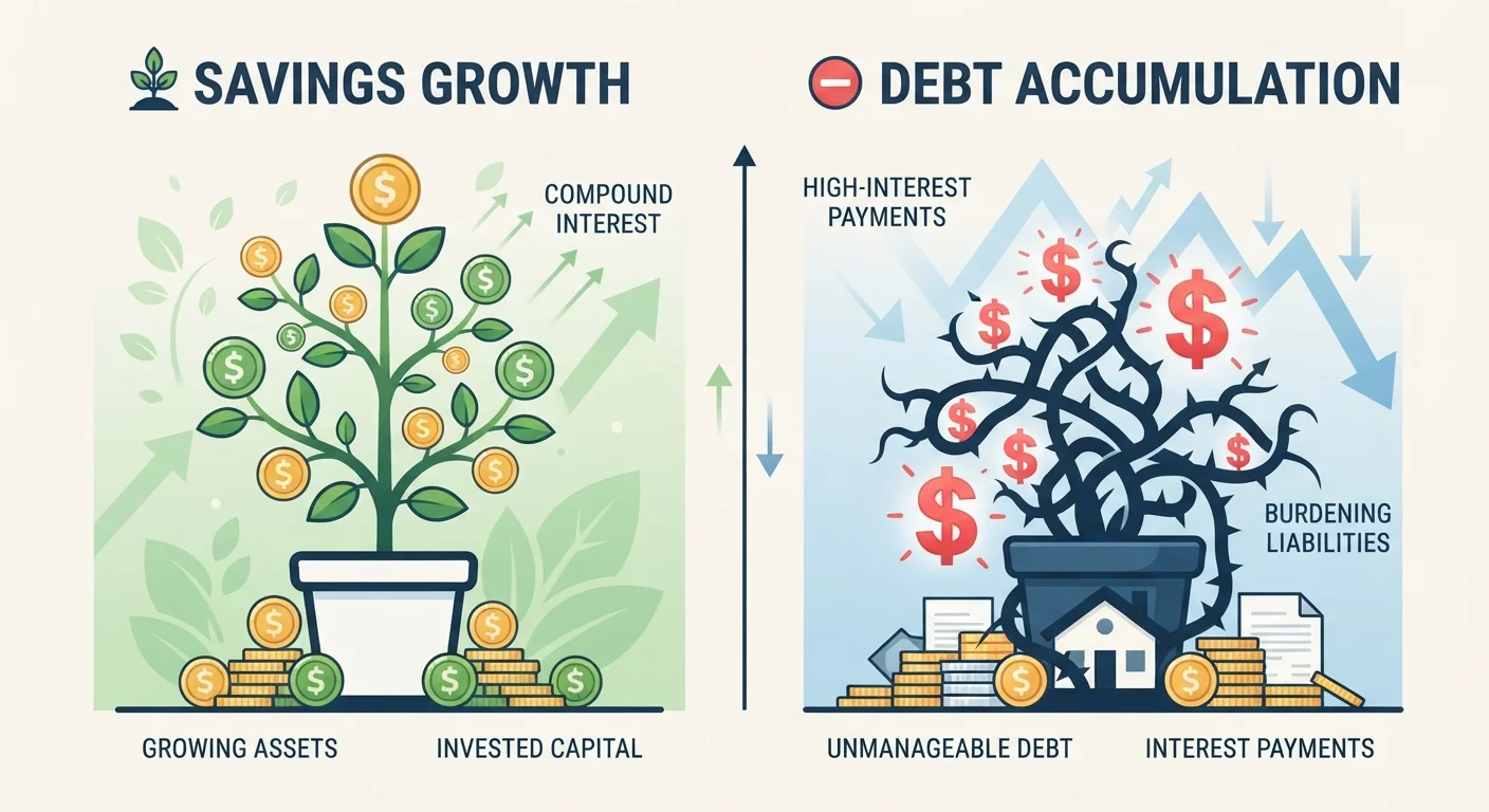How Compound Interest Works for Savings — and Against You in Debt