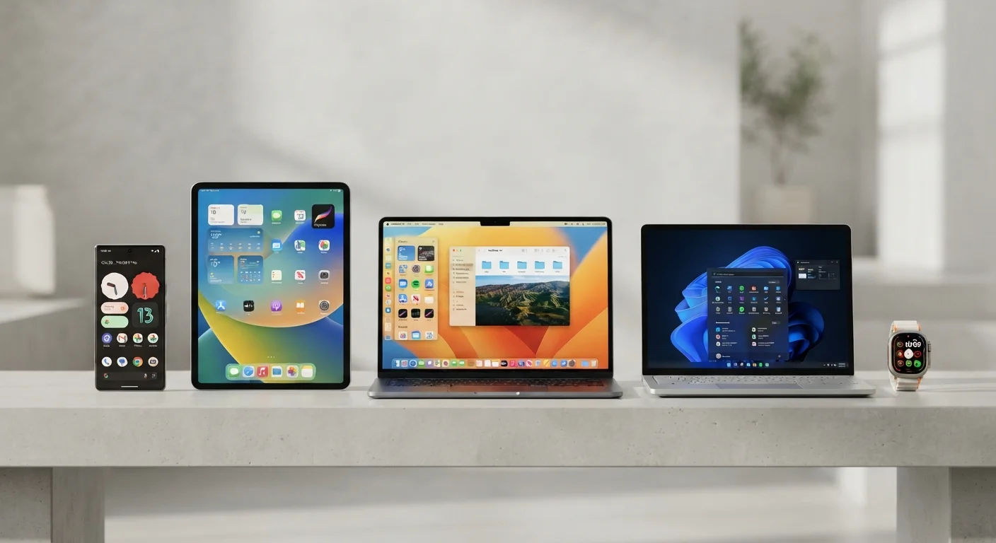 Operating Systems Compared: Android, iOS, Windows, macOS, and ChromeOS at a Glance
