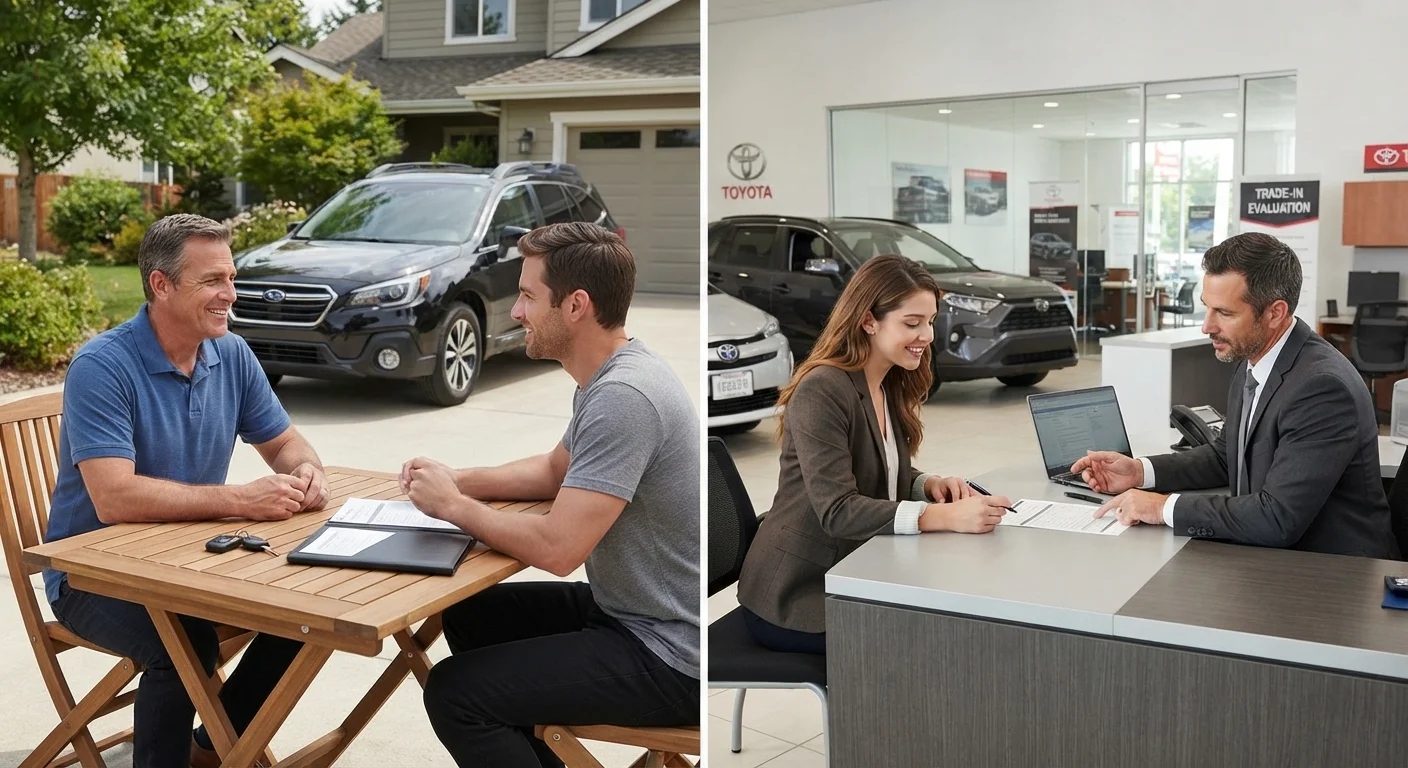 Selling a Car Privately vs. Trading It In at a Dealership